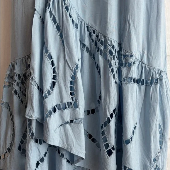 Vix Elma Flounce Hem Maxi Cover- Up Dress
Light Blue - Picture 8 of 12